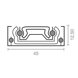 Juego guia telescopica gc5 45x500mm zn 78050 micel