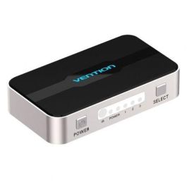 Vention AFFH0 Duplicador Splitter HDMI 1 Entrada Macho a 4 Salidas Hembra 4K@30Hz Conectores Dorados Gris Aluminio