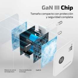 Tech One Tech TEC2222 Cargador de Pared 20W USB Tipo-C con Cable Lightning Blanco