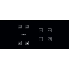 Whirlpool AKT8090NE Placa Vitrocerámica - 4 Zonas - 6200W - 60cm Ancho - Revestimiento Vidrio - Negro