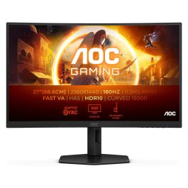 AOC CQ27G4X 27" 2560x1440 QHD 180Hz 1ms VA Curvo HDR10 2xHDMI 1xDP Negro