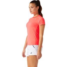 Camiseta Deportiva de Manga Corta Asics Court Piping W Coral L