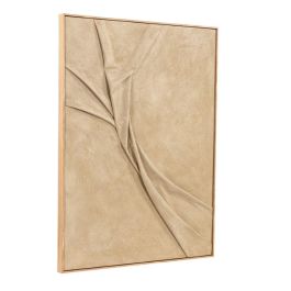 DKD Home Decor Cuadro Moderno Terracota Mostaza 4.5 x 120 x 90 cm (2 Unidades) Poliester Lienzo
