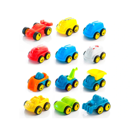 Miniland Juego Set de 12 Minimobiles Contenido Surtido 370x280x100 mm