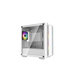 Deepcool CC360 Caja Gaming Micro-ATX Blanca con Ventana de Cristal Templado y 3 Ventiladores ARGB