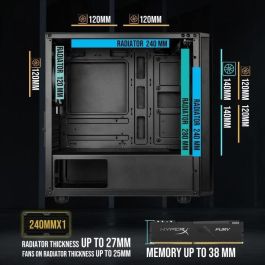 Caja de PC sin fuente de alimentación - BITFENIX Nova Mesh SE M-ATX ARGB (Negro) - Mini torre - Formato Micro-ATX Caja de PC sin fuente de alimentación - BITFENIX Nova Mesh SE M-ATX ARGB (Negro) - Mini torre - Formato Micro-ATX
