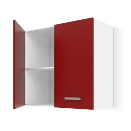 ULTRA Mueble de cocina alto 60 cm rojo mate 2 puertas 1 estante Fabricación europea Precio: 83.59000045. SKU: B1AL7PMQCL