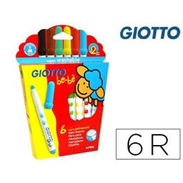 Giotto Rotuladores Be-Bé Súper Colores Surtidos Estuche 6 Ud