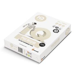 Iq premium Papel Multifuncion DIN A4 100 gramos Paquete 500 Hojas Blanco Alta Calidad ColorLok Certificado Ecolabel