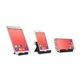 Terratec Soporte para Tablet/Smartphone iTab S de Aluminio Negro, para Teléfono móvil y UMPC, Interior
