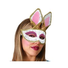 Antifaz Con Orejas De Conejo Doradas Y Detalles Rosas Para Carnaval Y Disfraces Infantiles Precio: 3.50000002. SKU: B1AHQ9BTD2