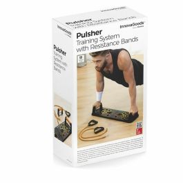 Pack Tabla de Flexiones Push-Up y Set de Bandas de Resistencia con Accesorios y Guía de Ejercicios InnovaGoods