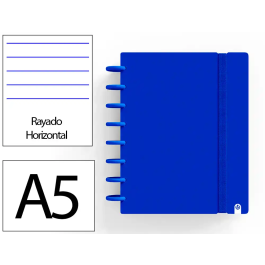 Carchivo Cuaderno Ingeniox Foam A5 80 Hojas Rayado Horizontal Azul Oscuro Precio: 9.5900002. SKU: B14X46735L