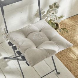 Asiento acolchado - HOY - CHARME - Chambray x Petite Broderie Berenice - 40 x 40 cm