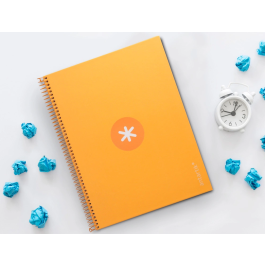 Antartik Cuaderno Espiral A4 Micro Tapa Forrada 80 Hojas 90gr Horizontal Mostaza