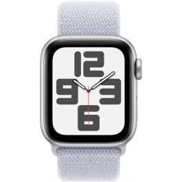 Apple Watch SE GPS 40mm Silver Aluminium Case con Blue Cloud Sport Loop