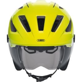 ABUS Pedelec 2.0 ACE Casco de Ciclismo Unisex Adulto con LED y Cierre Magnético Fidlock, Amarillo Signal, Talla M (52-57 cm)