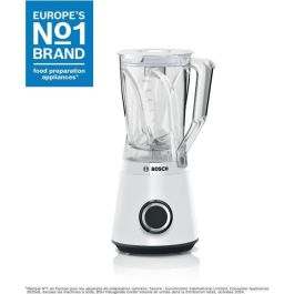 Bosch MMB6141W Licuadora VitaPower, 1200 W, 30000 rpm, 2 velocidades + turbo, Bol 2 L, 4 cuchillas desmontables, Blanca