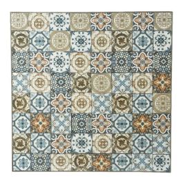 Mesa metálica/mosaico bistro color marrón para exterior 78x78x77cm Mesa metálica/mosaico bistro color marrón para exterior 78x78x77cm