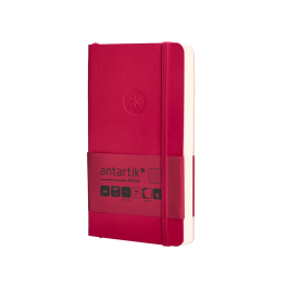 Antartik Cuaderno A6 Tapa Blanda Cuadriculado Burdeos 100 Hojas 80gr FSC