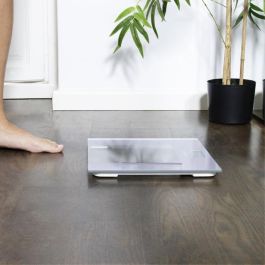 Cecotec Surface Precision 9100 Healthy Báscula de Baño Digital, Alta Precisión, Cristal Templado, 180 kg, LCD Retroiluminada, Gris