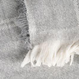 Colcha Cuadros Gris Perla Algodón 200 X 260 cm