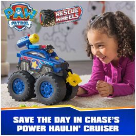 Paw Patrol Vehículo Deluxe de Chase con Rescue Wheels - Funciona con 2 Pilas AAA - Edad Recomendada 3 Años