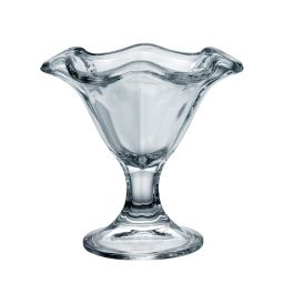 Bormioli Rocco Copa Helado Primavera de Vidrio Transparente 24 cL - Set de 6 Unidades, Fabricado en Italia y Apto para Lavavajillas