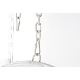 DKD Home Decor Sillón Colgante Terraza Y Jardín Blanco Gris 70 x 110 x 90 cm