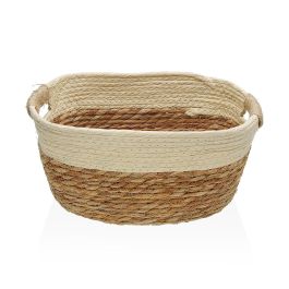 Cesta con asas beige M Versa 23x15x31 cm - Alga y papel (2 Unidades) Cesta con asas beige M Versa 23x15x31 cm - Alga y papel (2 Unidades)