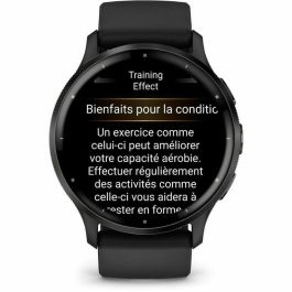 Garmin GAR1701825584298 Reloj GPS Conectado Venu 3 WiFi Pantalla 1.4 pulgadas Caja Acero Gris Negra Correa Silicona Negra