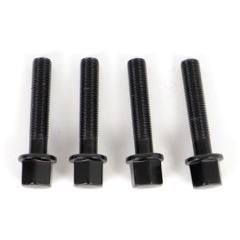 Omp Juego 4 Tornillos M12x1.5 Plano Largo 50 mm Llave 17 Negro Din 10.9 OMPS09641201