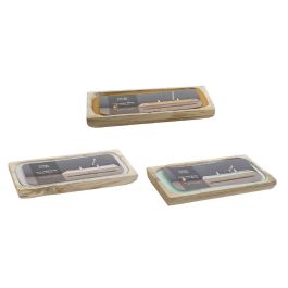 DKD Home Decor Vela Decorativa Estilo Scandi Alpino Jungla de Cera y Pino Natural Sin Perfume 21h Duración Colores Surtidos 15x5x35 cm (3 Unidades) Precio: 48.50000045. SKU: B15S3CZ64J