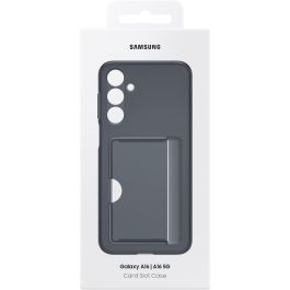 Samsung EF-OA166TBEGWW Funda para Galaxy A16 5G Negra con Bolsillo para Tarjetas