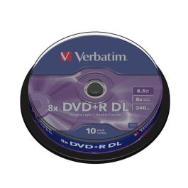 Verbatim Dvd+R Doble Capa, 8.5 grb, 8X, 10 Pack Spindle, Superficie Matt Silver Precio: 20.50000029. SKU: S8419656