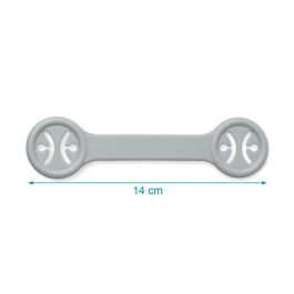 KioKids Sujeta Baberos para Servilletas Muselinas Gris 2 Unidades Plástico Bebés +4 Meses KioKids Sujeta Baberos para Servilletas Muselinas Gris 2 Unidades Plástico Bebés +4 Meses