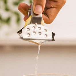 My Bar Exprimidor de Rodajas de Limón de Acero Inoxidable para Cócteles y Bebidas 16,1 cm (24 Unidades)