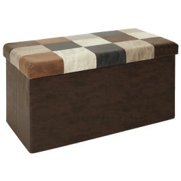 Banco-Puf Plegable Patchwork Home Deco Factory Banco-Puf Plegable Patchwork Home Deco Factory