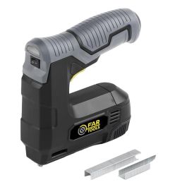 Fartools Grapadora y Clavadora Eléctrica 3.6V, 30 golpes/min, Grapas 12mm, Clavos 10mm, Mango Ergonómico, Incluye Grapas y Clavos Precio: 60.5899998. SKU: B156NEQ4RA