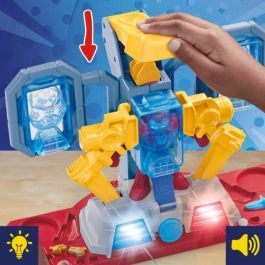 HASBRO Laboratorio de armaduras Iron Man Marvel Play-Doh para moldear plastilina, figura de acción con luces y sonidos, 227g
