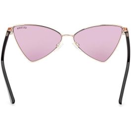 Guess Gafas GU8286 28Y Gafas de Sol para Mujer, Montura Oro Rosa Brillante, Lente Violeta