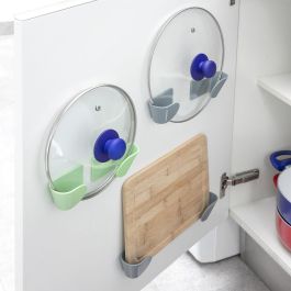 Set de 3 Soportes Adhesivos para Tapas de Cocina Smarack InnovaGoods Set de 3 Soportes Adhesivos para Tapas de Cocina Smarack InnovaGoods