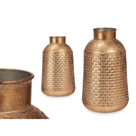 Jarron Relieve Ancho Oro Envejecido Giftdecor 22X39CM (4 Unidades) Precio: 64.49999985. SKU: B14X6YMCE8