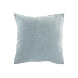 DKD Home Decor Cojin Mediterraneo Azul Blanco Lino 45 x 45 cm (2 Unidades)