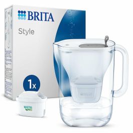 Brita BRI4006387124212 Jarra Filtradora de Agua Estilo Gris 2.4L con 1 Cartucho Maxtra Pro All-in-1