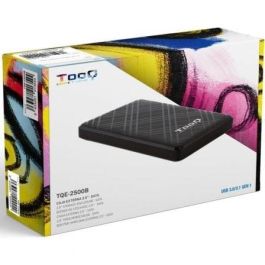 TooQ TQE-2500B Caja Externa para Disco Duro 2.5" HDD/SSD USB 3.1 Gen 1 (5Gbps) SATA UASP Sin Tornillos Negro TooQ TQE-2500B Caja Externa para Disco Duro 2.5" HDD/SSD USB 3.1 Gen 1 (5Gbps) SATA UASP Sin Tornillos Negro