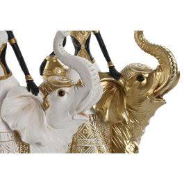 Figura Colonial DKD Home Decor Blanco Dorado 11 x 32 x 21 cm (2 Unidades) Figura Colonial DKD Home Decor Blanco Dorado 11 x 32 x 21 cm (2 Unidades)