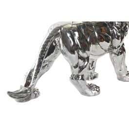 DKD Home Decor Figura León Moderna de Resina Plateada 17.5x38.5x55.5 cm DKD Home Decor Figura León Moderna de Resina Plateada 17.5x38.5x55.5 cm