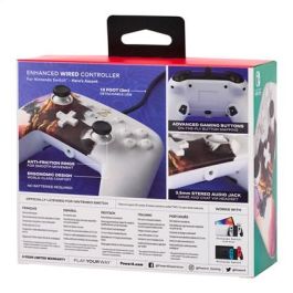 Power A Mando con Cable Enhanced NSGP0031-01 para Nintendo Switch con Cable 3m y Botones Programables, Negro