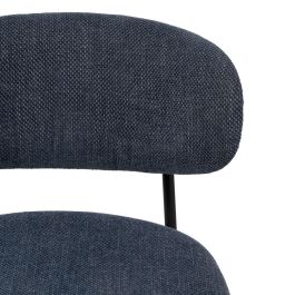 Silla Azul Tejido-Metal Salón 50 X 54 X 73,50 cm